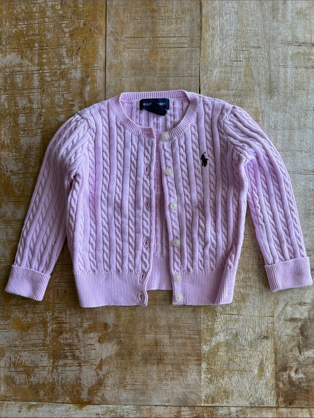 Ralph Lauren Dress with Cable Knit Cardigan 18m